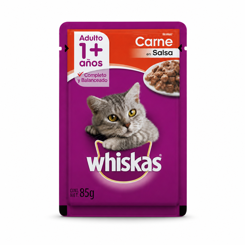 Whiskas pouch carne en salsa