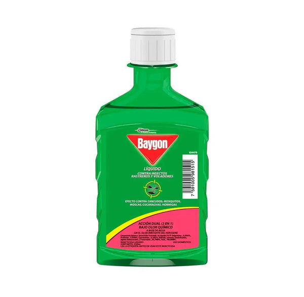Baygon líquido acción dual