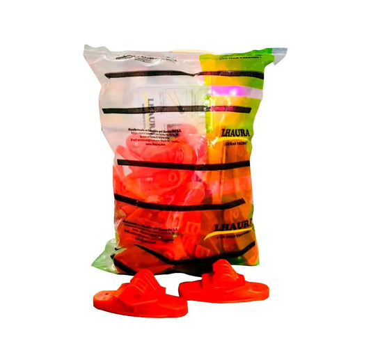 AISLADOR DOBLE U NARANJA