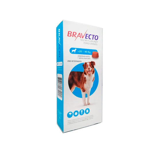 BRAVECTO 1000MG DE 20-40KL AZUL