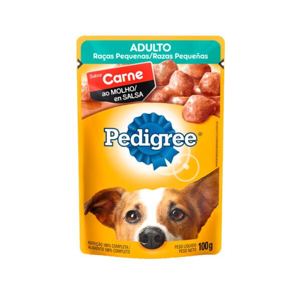 PEDIGREE POUCH ADULTOS RAZAS PEQUEÑAS CARNE 100G