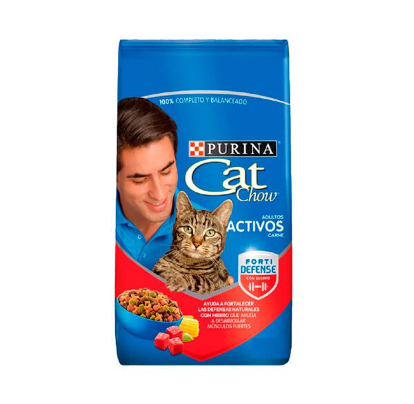 CAT CHOW ADULTOS ACTIVOS CARNE 1.5kg