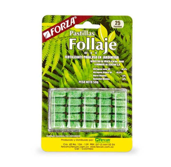 FORZA PAST.FOLLAJE X 25 (VERDES)