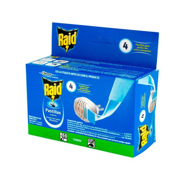 RAID PASTILLAS UNID.ELECTRICA + 4PAST.