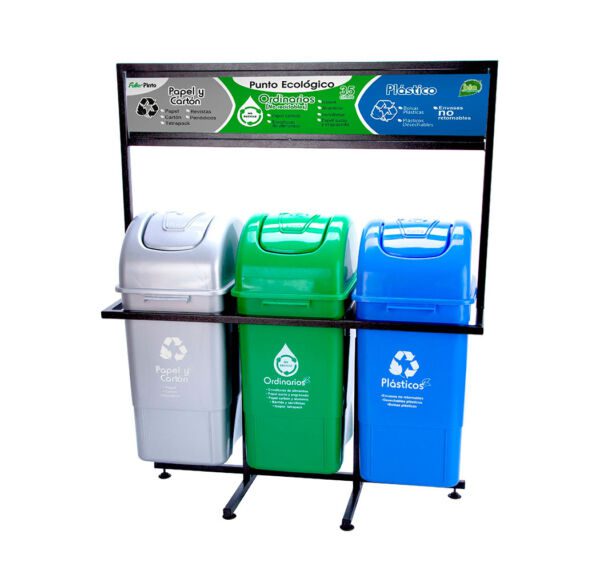 PUNTO ECOLOGICO 35 LTS BL-VD-NG