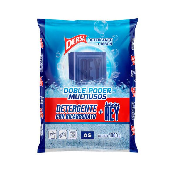 DETERG.AS BICAR + JABON REY X 4000GR
