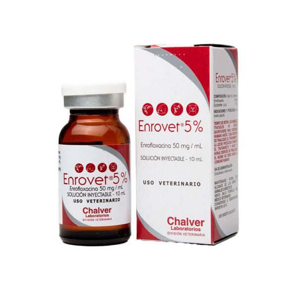 ENROVET 5%INYECT X10ML