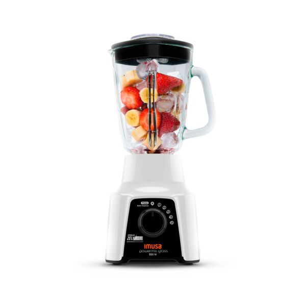 LICUADORA POWERM GLASS 2V V.VID COLOR